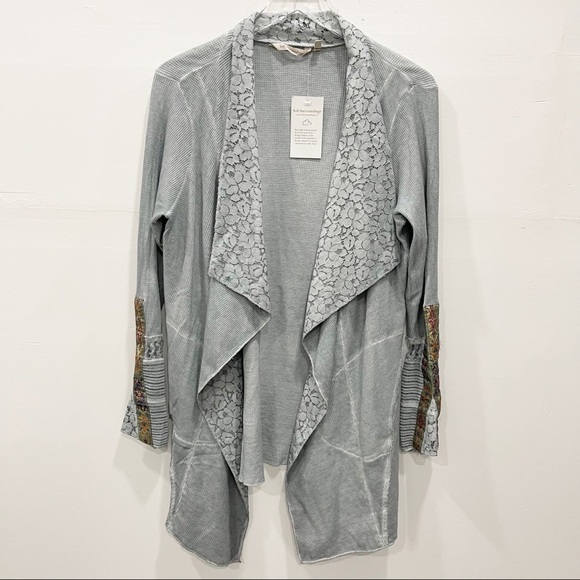 Soft Surroundings Cadence Topped Boho Cardigan Sweater - Picture 2 of 9